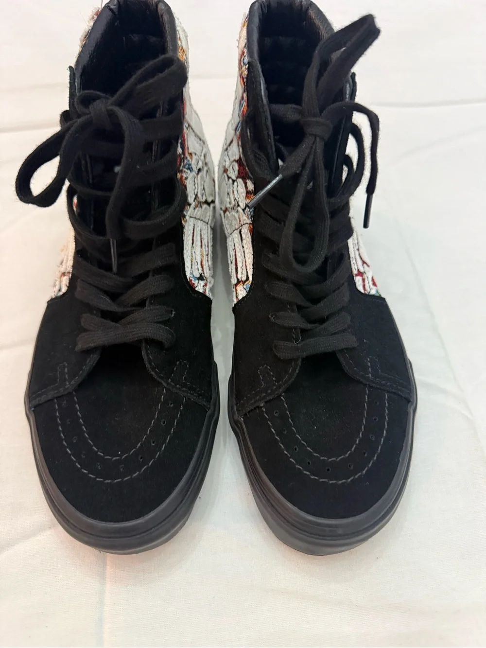 Vans SK-8 high Hazy Bones Black High-Top Sneakers with Multicolor Graphic Panel